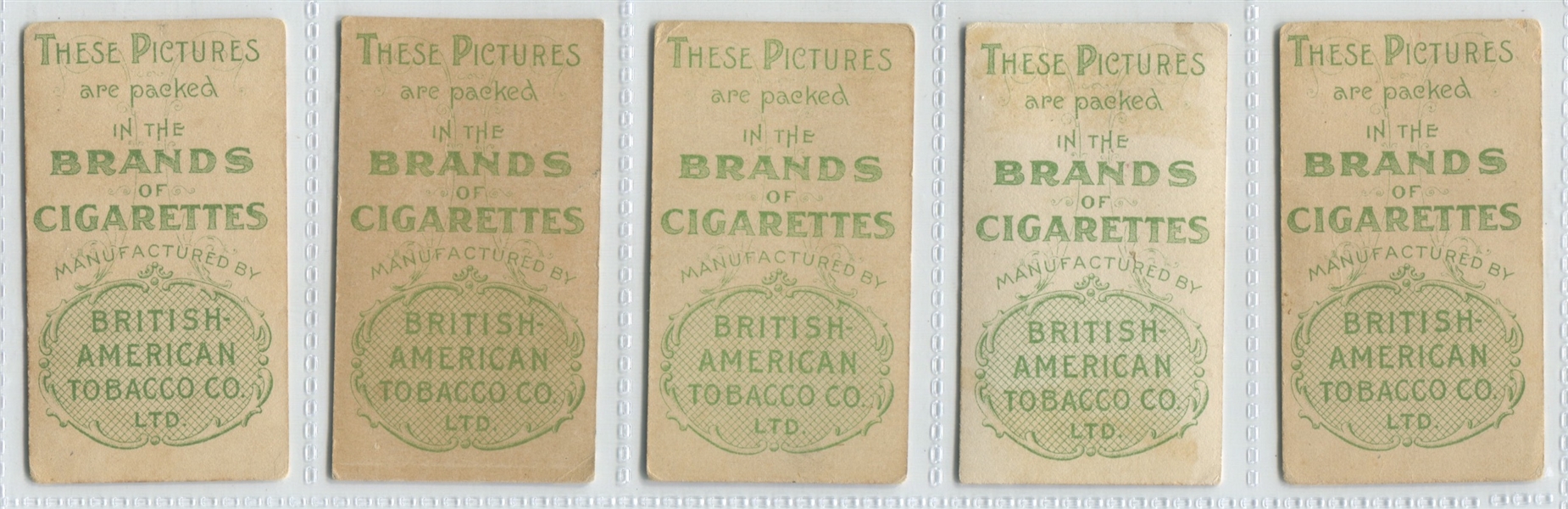 T440-9 British American Tobacco Company (BATC) Marine Girls Complete Set of (25) Cards