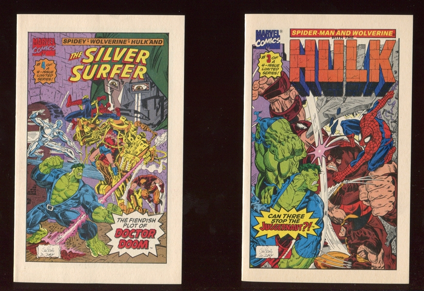 1993 Drakes Cakes Marvel Mini Comic Book Complete Set of (4) Books