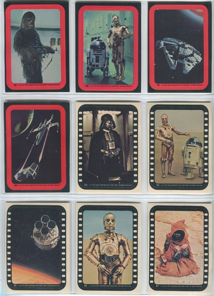 1977 Topps Star Wars Complete Set of (330) Cards and (55) Stickers