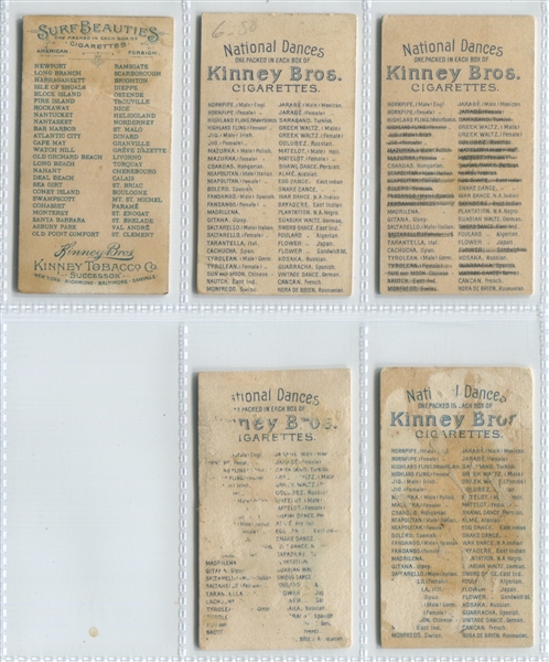 Kinney Tobacco Mixed Lot of (15) Cards
