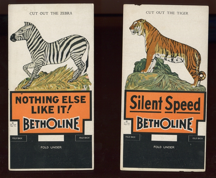 UO62 Betholine Gas Animals Cards Near Set (4/10) Cards