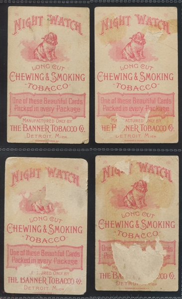 N453 Banner Tobacco Night Watch Actress Lot of (19) Cards