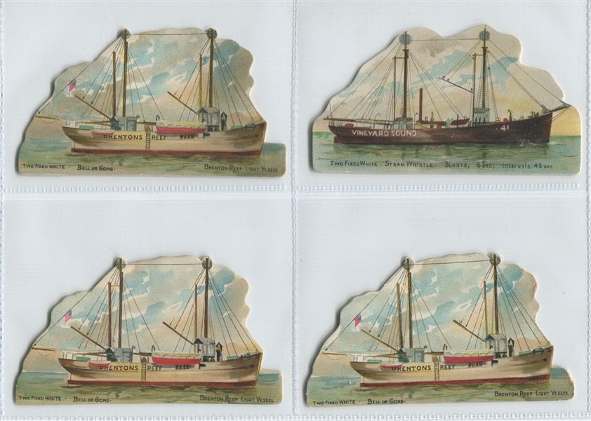 N119 Duke Tobacco Types of Vessels Lot of (8) Cards