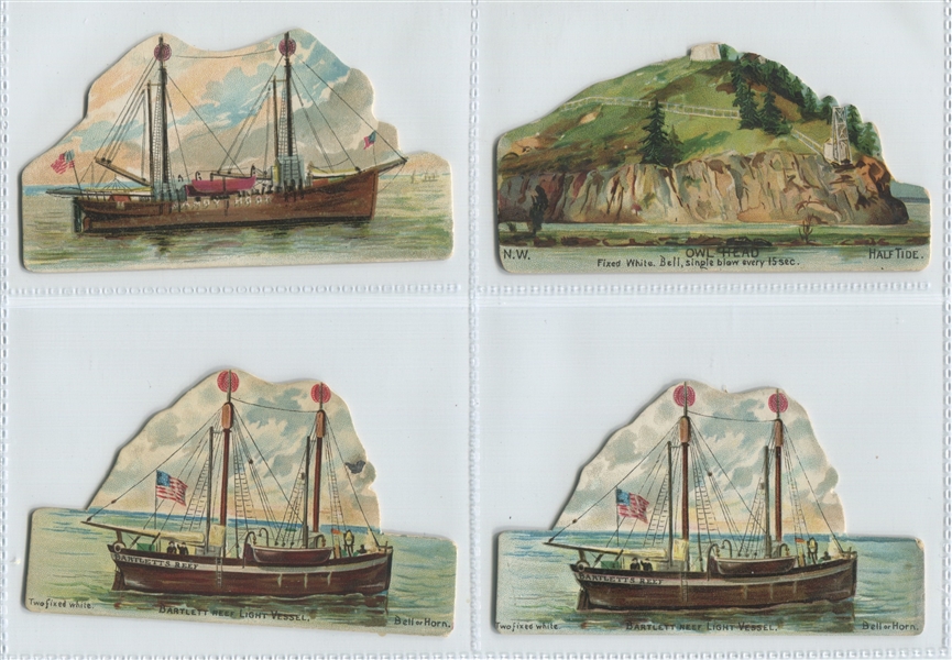 N119 Duke Tobacco Types of Vessels Lot of (8) Cards