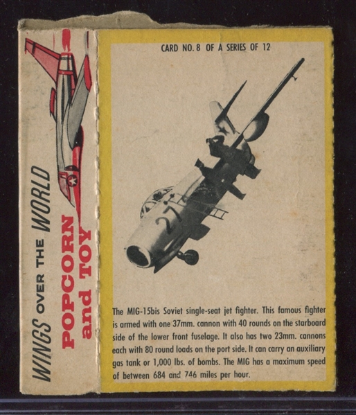 Wings of the World Popcorn Candy Box #8 of 12 MIG-15bis