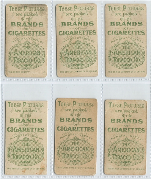T413 American Tobacco Company (ATC) Military Series Lot of (16) Green Net Back Cards