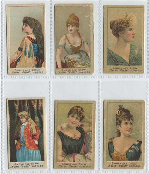N488D Yum Yum Actresses Lot of (6) Cards