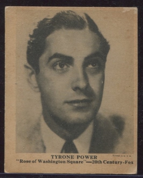 R92 Gumakers Foto Chewing Gum Movie Stars - Tyrone Power - TOUGH TYPE