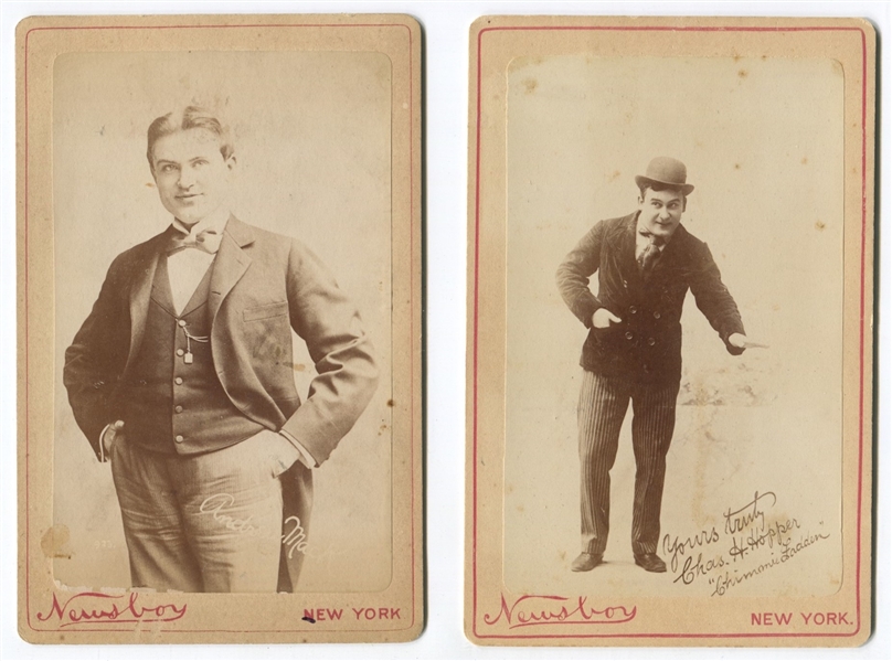 N567 Newsboy Tobacco Cabinets Lot of (9) Male Actor Cabinet Cards
