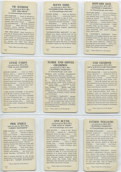 1955 MGM Complete Set of (18) Cards