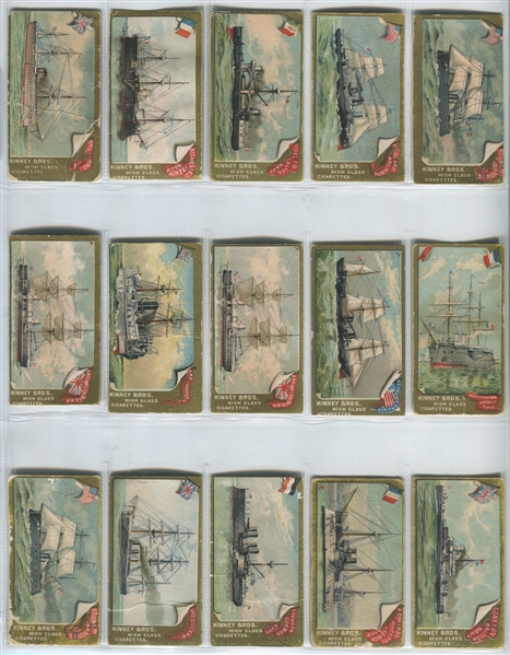 N226 Kinney Bros. Naval Vessels of the World Partial Set (15/25)