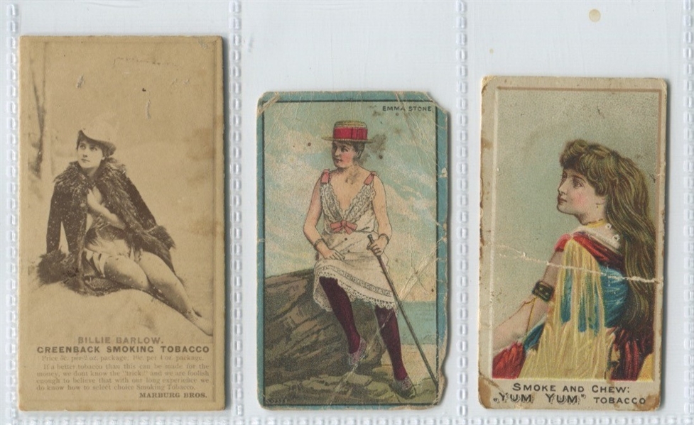 Mixed Lot of 1890s N Cards Tough Types Off-Grade Lot (9) Different