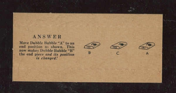 R764 Fleer Dubble Bubble Gum Package Tray Card 