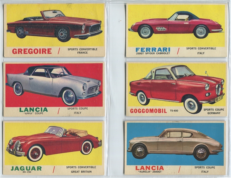 1961 Topps Cars Near set (64/66) 