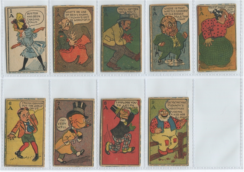 W-UNC 1906 Maude Hee Haw Strip Card Complete Set of (36) Cards