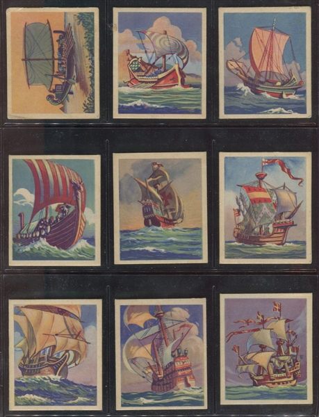 R135 Package Confectionery Beautiful Ships Complete Higher Grade Set of (24) Cards