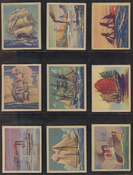 R135 Package Confectionery Beautiful Ships Complete Higher Grade Set of (24) Cards