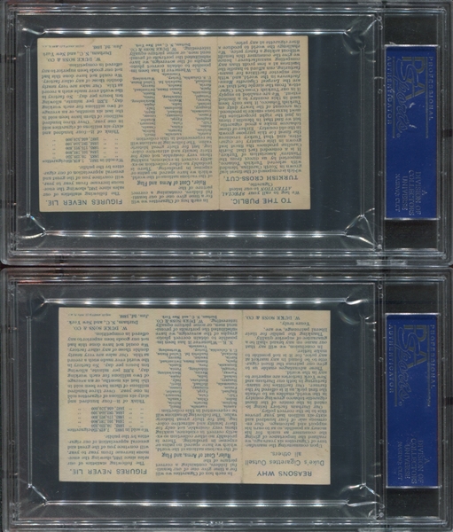 N126 Duke Tobacco Rulers, Flags & Coats of Arms - Lot of (5) PSA-Graded Examples