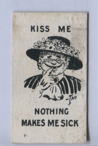 T88 Sweet Caporal Mutt & Jeff #1 Kiss Me - Nothing Makes Me Sick