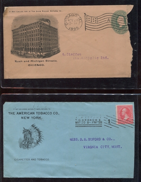 Lot of (3) Different Tobacco Company Advertising Envelopes