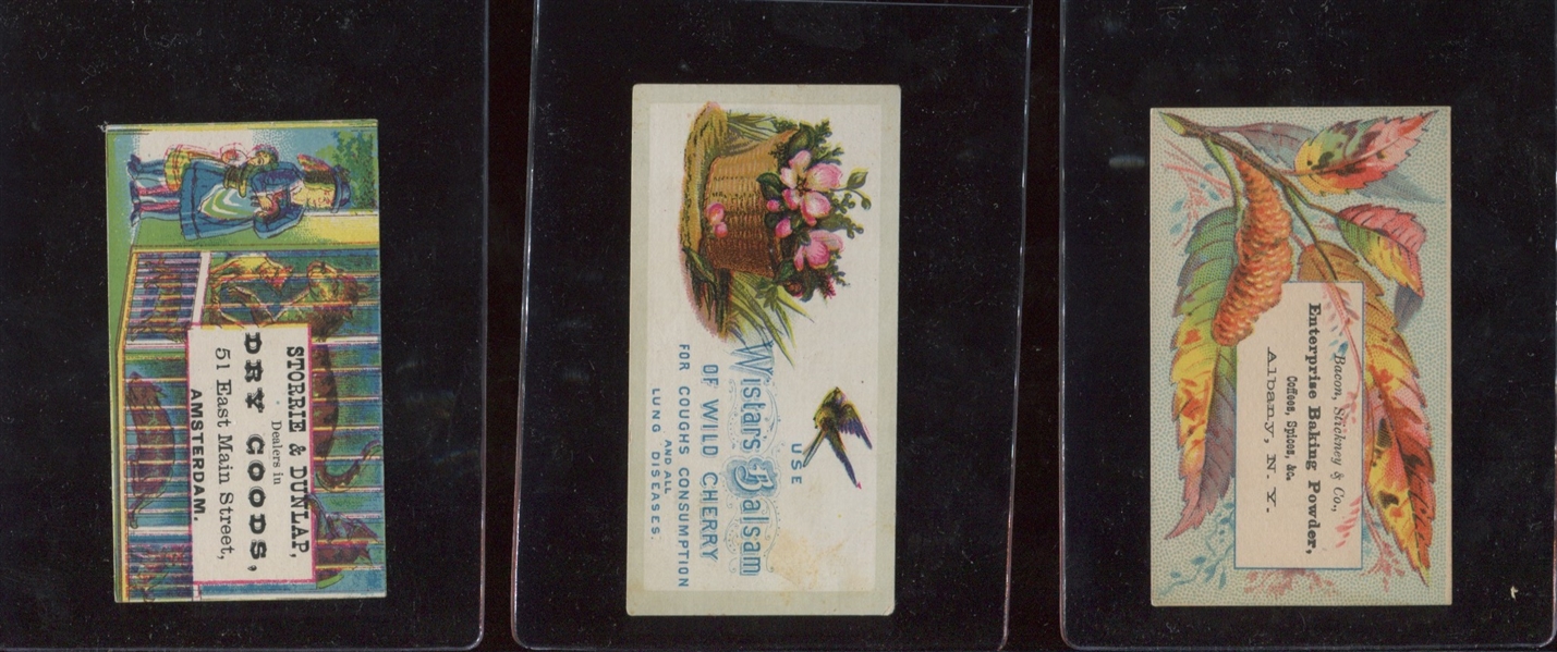 Lot of (13) Miscellaneous 19th Century Trade Cards