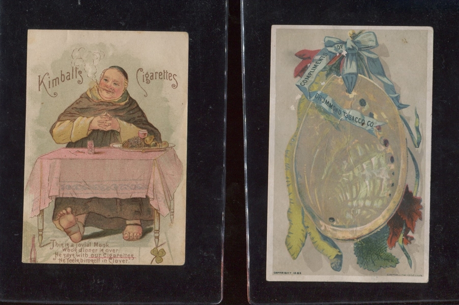Lot of (10) Different Tobacco Trade Cards with Some Difficult