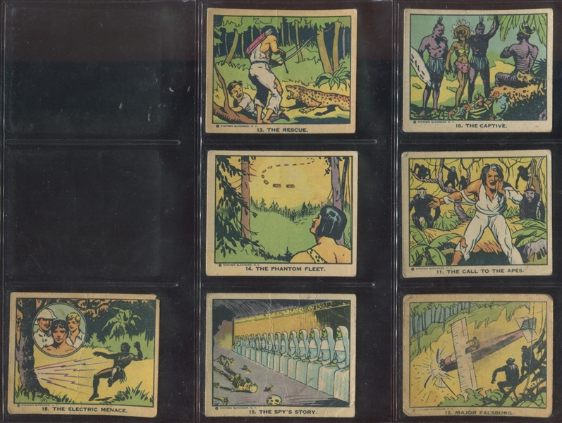 V256 Canadian Chewing Gum Tarzan & The Crystal Vault of Isis Near Set (40/50) Cards