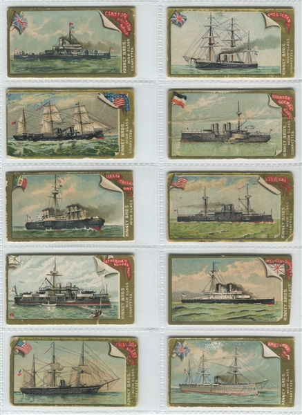 N225 Kinney Tobacco Naval Vessels of the World Complete Set of (25) Cards