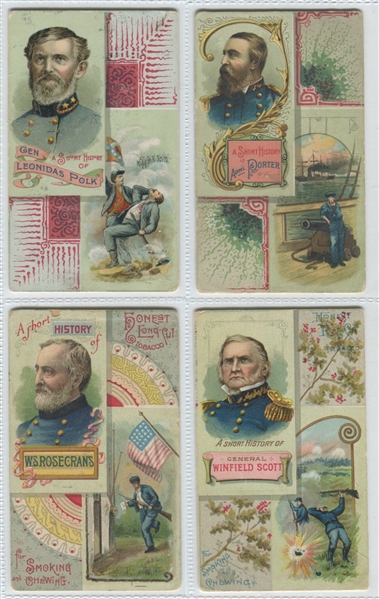 N114 Duke Histories of Generals (Large) Near Set (25/50) Cards