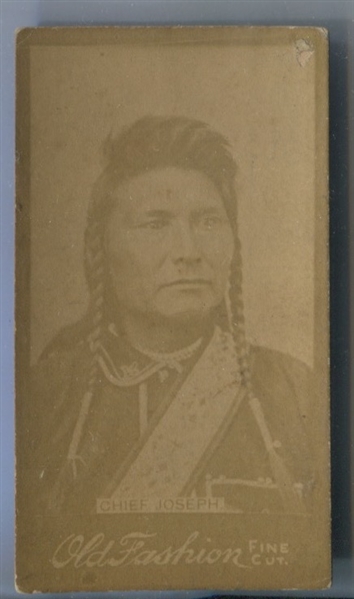 N691 Old Fashion Fine Cut American Indians - Chief Joseph Type Card