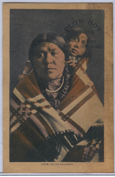 N-UNC Spaulding & Merrick Plow Boy Lot of (2) Native American Cabinet-Sized Cards