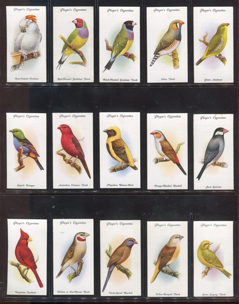 1916 John Player & Sons Aviary and Cage Birds Complete set of (50) Cards