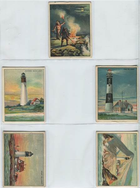 T77 Lighthouse / T118 Explorers Pair of Near 20th Century Tobacco Sets