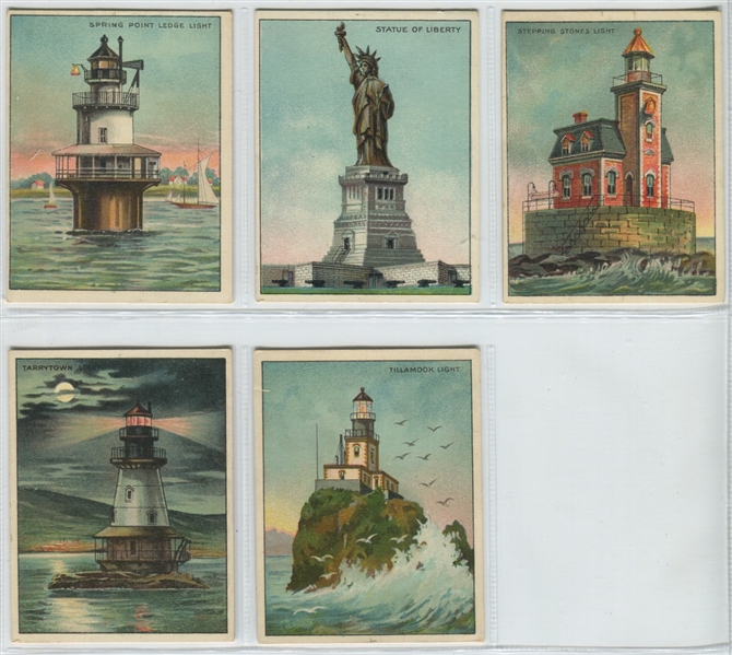 T77 Lighthouse / T118 Explorers Pair of Near 20th Century Tobacco Sets
