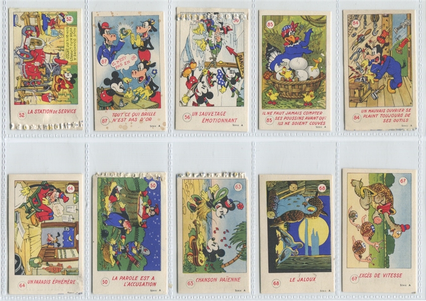 Interesting Lot of (26) Mickey Mouse/Disney Cards from France