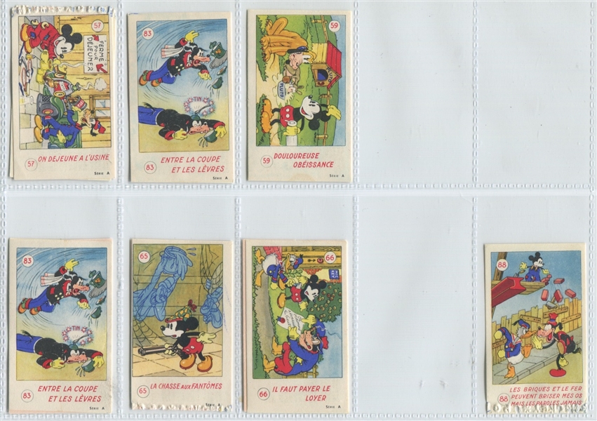 Interesting Lot of (26) Mickey Mouse/Disney Cards from France