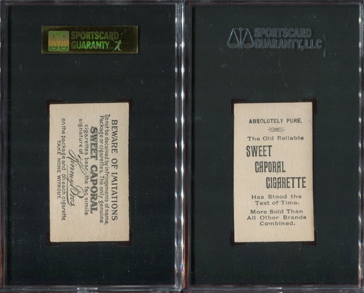 N245 Kinney Tobacco Sweet Caporal SGC7 NM Graded Cards Lot of (2)