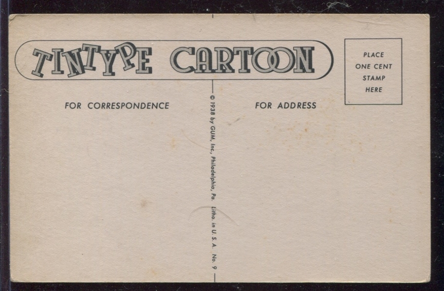 R189 Tintype Cartoons Type Card - I Don't Care What You Say