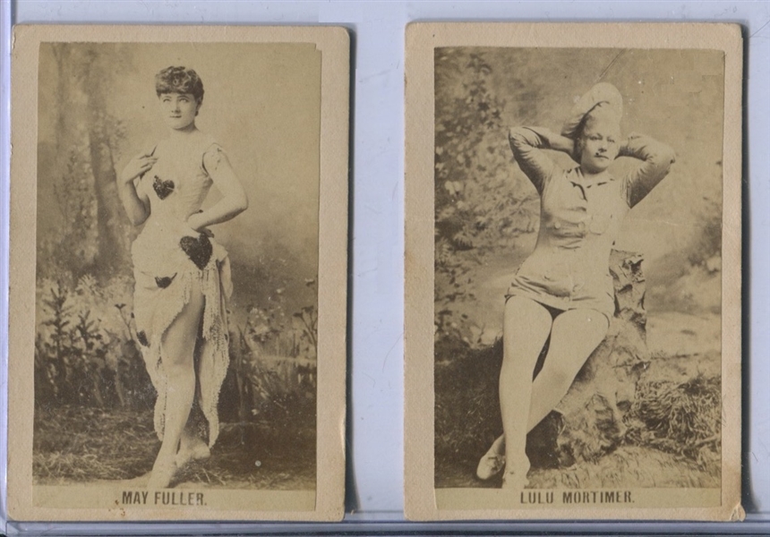 1870's Pair of Actress CDV Cards - Fuller & Mortimer