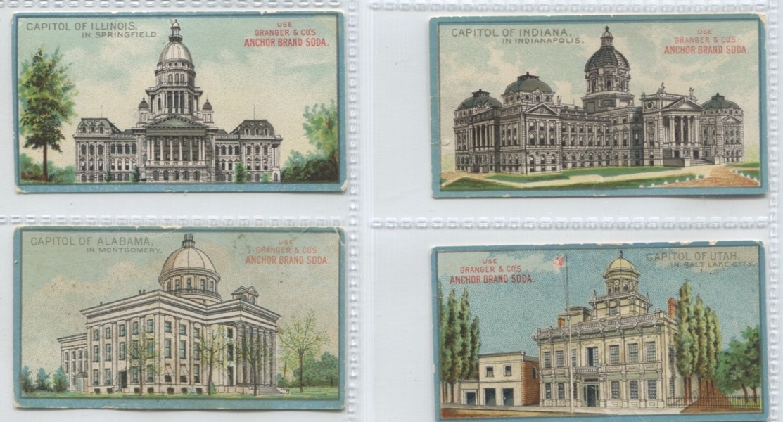 H444 Granger & Company State Capitols Lot of (5) Cards