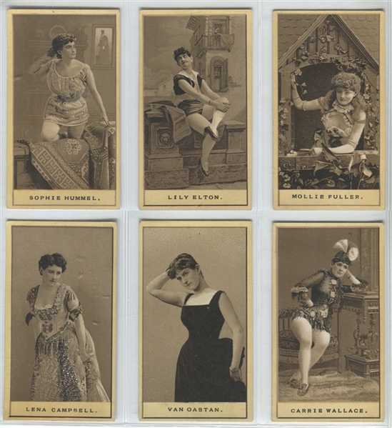 N427 American Eagle Blank-Backed Actress Lot of (6) Cards 