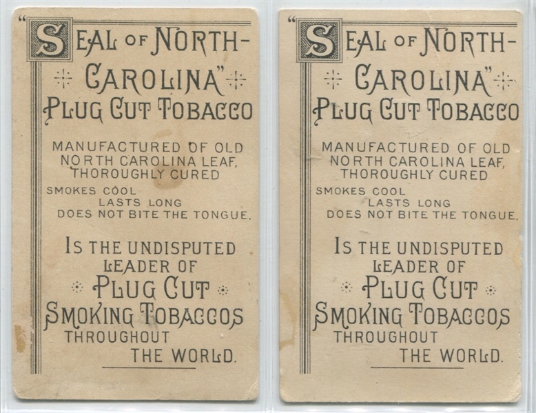 N412/N413 Marburg Seal of North Carolina Lot of (4) Cards