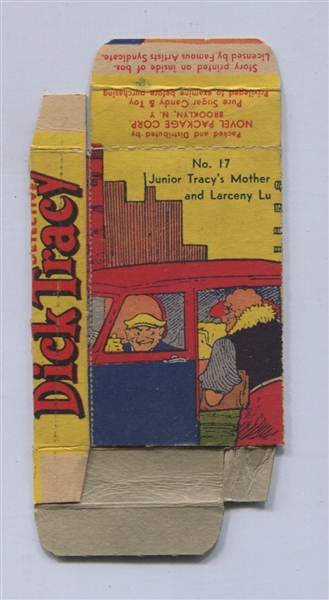 R42 Novel Candy Dick Tracy Complete, Full Candy Box - #17 Junior Tracy's Mother and Larceny Lu