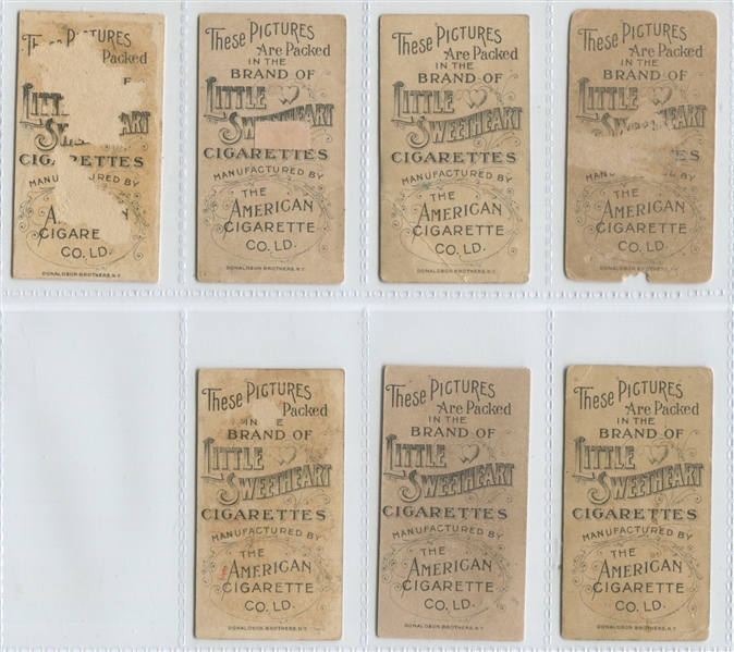 T473 American Cigarette (Shanghai) Flowers Lot of (7) Cards