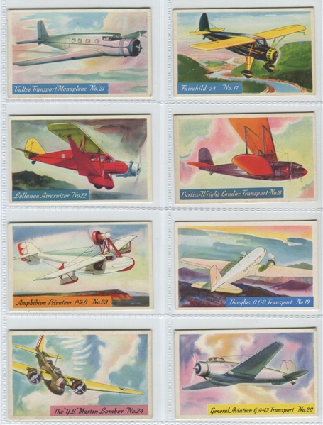 F277-1 Heinz Rice Flakes Famous Airplanes Complete Set of (25) Cards