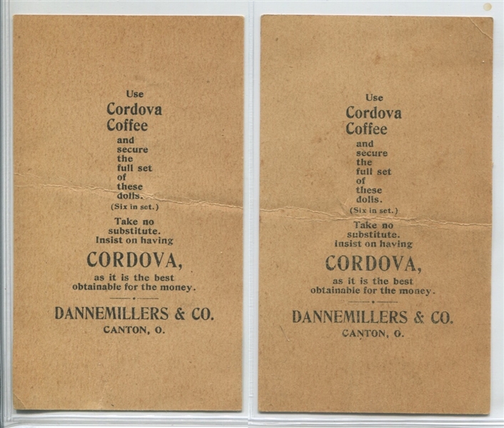 K159 Dannemiller's Cordova Coffee Military Diecut Lot of (3) Cards