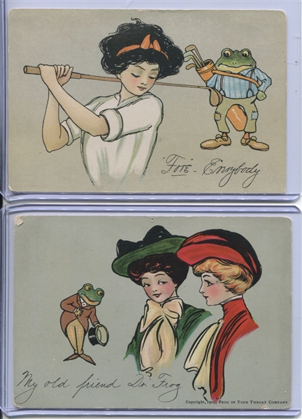 F-UNC Frog in Your Throat Postcard Lot of (3) Cards