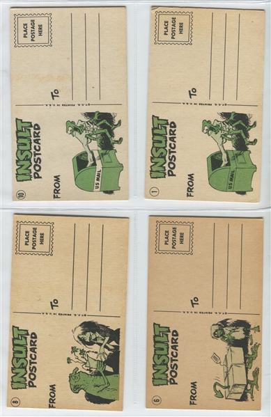 1966 Topps Insult Postcards Lot of (15) Cards