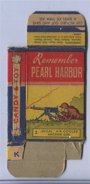 R120 Remember Pearl Harbor Complete Uncut Original Box - Cards 2 / 4