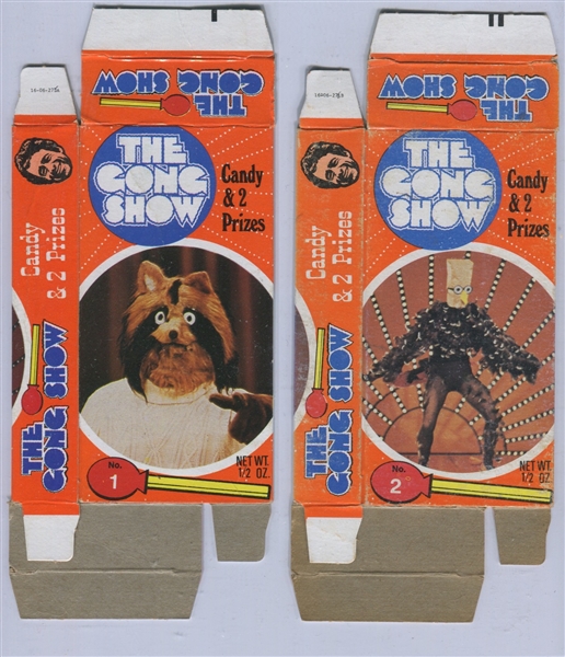 1977 Phoenix Candy Boxes The Gong Show Near Complete (7/8) Set of Candy Boxes